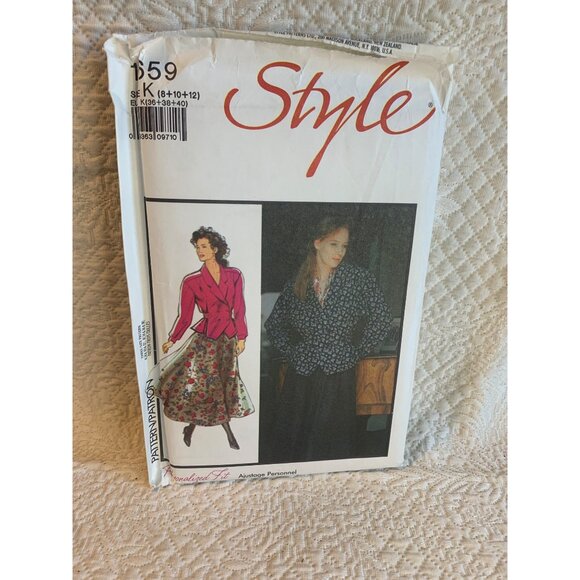 Style Misses Jacket Skirt Sewing Pattern sz 8-12 1659 - uncut - Picture 9 of 10